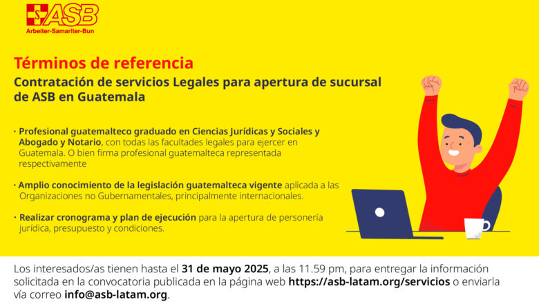 Servicios legales para apertura de sucursal ASB en Guatemala