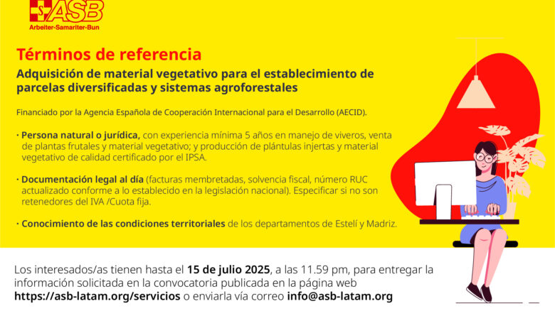 Adquisición de material vegetativo para estasblecer parcelas diversificadas y sistemas agroforestales
