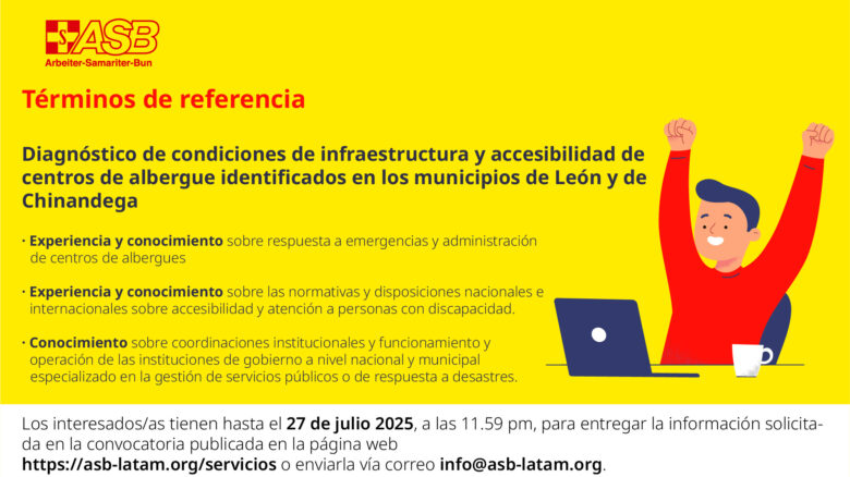 Diagnóstico de condiciones de infraestructura y accesibilidad de centros de albergue en los municipios de León y Chinandega